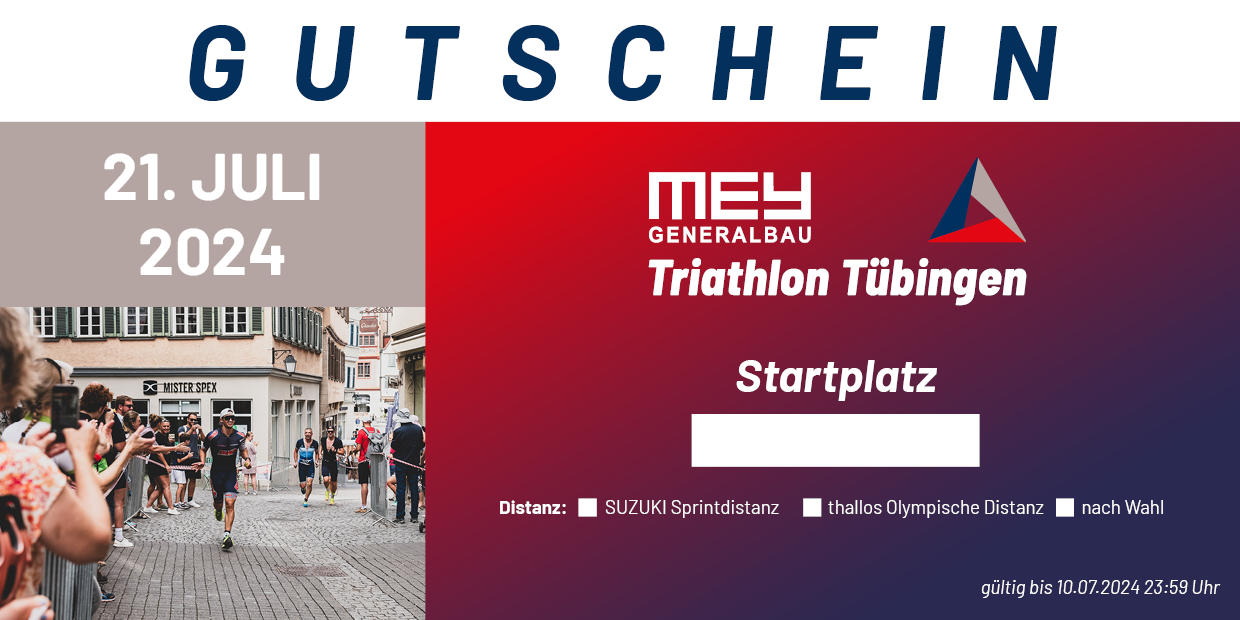 Mey Generalbau Triathlon Tübingen — Anmeldung